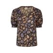 City Life polyester/viscose Dames shirt km v-hals kort Direct leverbaar uit de webshop van www.lots-of-fashion.nl/