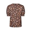 City Life polyester/viscose Dames shirt km v-hals kort Direct leverbaar uit de webshop van www.lots-of-fashion.nl/