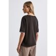 Street One  Dames shirt km v-hals kort Direct leverbaar uit de webshop van www.lots-of-fashion.nl/