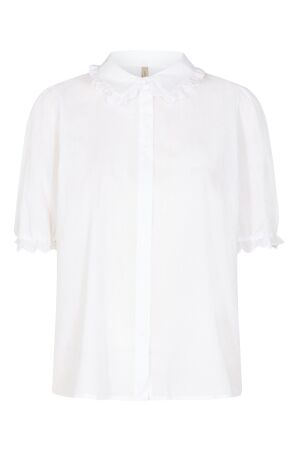 Soya Concept Dames shirt lm ronde hals kort Soya Concept 40070 1000 white