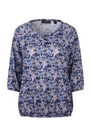 So Soire Dames shirt lm ronde hals kort So Soire Wilma W80528 blue
