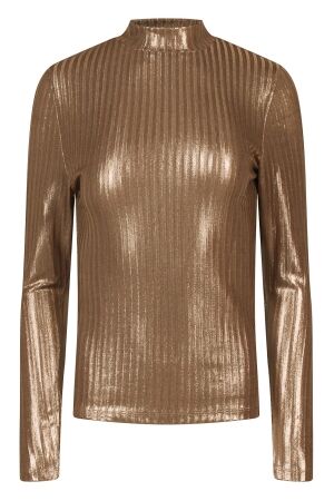 lizzi lou Dames shirt lm ronde hals kort lizzi lou Tooske lds W10113 as Tina brons