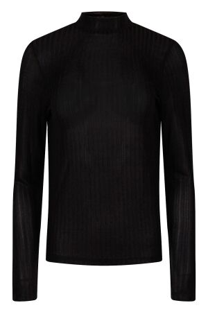 lizzi lou Dames shirt lm ronde hals kort lizzi lou Tooske lds W10113 black