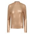 lizzi lou polyester/elasthan Dames shirt lm ronde hals kort Direct leverbaar uit de webshop van www.lots-of-fashion.nl/