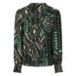 City Life polyester/elasthan Dames shirt lm ronde hals kort Direct leverbaar uit de webshop van www.lots-of-fashion.nl/