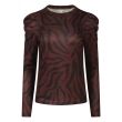 City Life polyester/elasthan Dames shirt lm ronde hals kort Direct leverbaar uit de webshop van www.lots-of-fashion.nl/