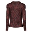 City Life polyester/elasthan Dames shirt lm ronde hals kort Direct leverbaar uit de webshop van www.lots-of-fashion.nl/
