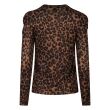 City Life polyester/elasthan Dames shirt lm ronde hals kort Direct leverbaar uit de webshop van www.lots-of-fashion.nl/
