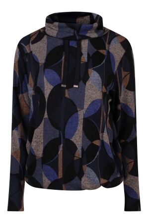 So Soire Dames shirt lm ronde hals kort So Soire Claudi W10467 kobalt