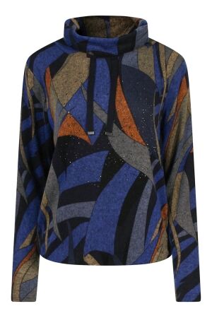 So Soire Dames shirt lm ronde hals kort So Soire Clarice W10468 kobalt