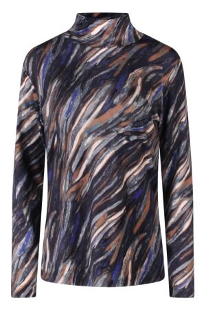 So Soire Dames shirt lm ronde hals kort So Soire Nita W10471 kobalt