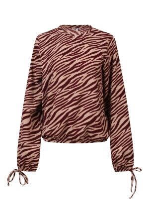 lizzi lou Dames shirt lm ronde hals kort lizzi lou Dana W10479 19-1528 windsor wine