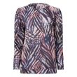 City Life polyester/viscose/elasthan Dames shirt lm ronde hals kort Direct leverbaar uit de webshop van www.lots-of-fashion.nl/