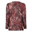 City Life polyester/viscose/elasthan Dames shirt lm ronde hals kort Direct leverbaar uit de webshop van www.lots-of-fashion.nl/