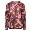 City Life polyester/viscose/elasthan Dames shirt lm ronde hals kort Direct leverbaar uit de webshop van www.lots-of-fashion.nl/