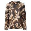 City Life polyester/viscose/elasthan Dames shirt lm ronde hals kort Direct leverbaar uit de webshop van www.lots-of-fashion.nl/