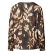 City Life polyester/viscose/elasthan Dames shirt lm ronde hals kort Direct leverbaar uit de webshop van www.lots-of-fashion.nl/