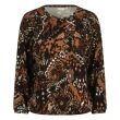 City Life viscose/elasthan Dames shirt lm ronde hals kort Direct leverbaar uit de webshop van www.lots-of-fashion.nl/