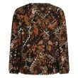 City Life viscose/elasthan Dames shirt lm ronde hals kort Direct leverbaar uit de webshop van www.lots-of-fashion.nl/