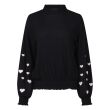 City Life polyester/elasthan Dames shirt lm ronde hals kort Direct leverbaar uit de webshop van www.lots-of-fashion.nl/