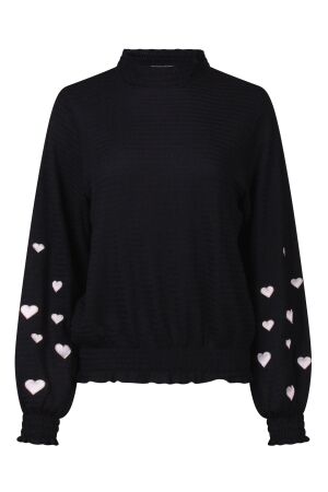 City Life Dames shirt lm ronde hals kort City Life Mieke W10536 black