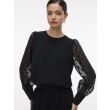 Vero Moda  Dames shirt lm ronde hals kort Direct leverbaar uit de webshop van www.lots-of-fashion.nl/