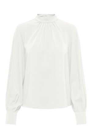 Jacqueline de Yong Dames shirt lm ronde hals kort Jacqueline de Yong 15359601 cloud dancer