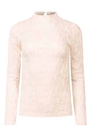 lizzi lou Dames shirt lm ronde hals kort lizzi lou 213933 W10542 11-0602 snow white