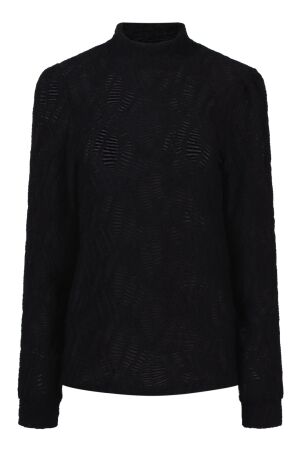 So Soire Dames shirt lm ronde hals kort So Soire Odilia W10593 black