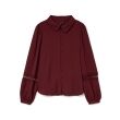 Vero Moda  Dames shirt lm v-hals kort Direct leverbaar uit de webshop van www.lots-of-fashion.nl/