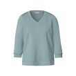 Street One  Dames shirt lm v-hals kort Direct leverbaar uit de webshop van www.lots-of-fashion.nl/