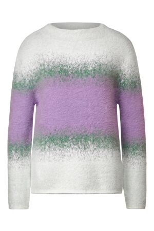 Street One Dames trui lm ronde hals kort Street One 302479 35289 soft pure lilac