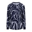 City Life viscose/elasthan Dames trui lm ronde hals kort Direct leverbaar uit de webshop van www.lots-of-fashion.nl/