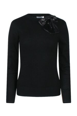 lizzi lou Dames trui lm ronde hals kort lizzi lou 304570 W10384 black