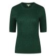 City Life viscose/polyamide/lurex Dames trui lm ronde hals kort Direct leverbaar uit de webshop van www.lots-of-fashion.nl/
