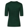 City Life viscose/polyamide/lurex Dames trui lm ronde hals kort Direct leverbaar uit de webshop van www.lots-of-fashion.nl/