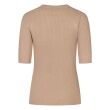 City Life viscose/polyamide/lurex Dames trui lm ronde hals kort Direct leverbaar uit de webshop van www.lots-of-fashion.nl/