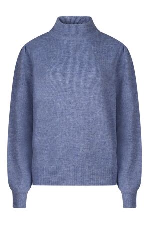City Life Dames trui lm ronde hals kort City Life LSW66632 W10499 as sample bleu melee