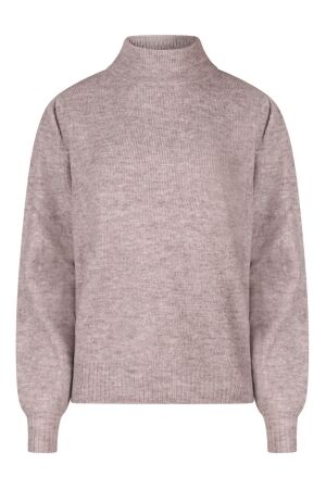 City Life Dames trui lm ronde hals kort City Life LSW66632 W10499 as sample taupe melee