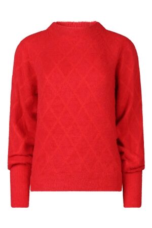 City Life Dames trui lm ronde hals kort City Life LSW7280125 W10500 18-1659 goji berry