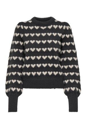 Jacqueline de Yong 15304813 DARK GREY MELANGE/HEART