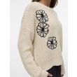 Vero Moda  Dames trui lm ronde hals kort Direct leverbaar uit de webshop van www.lots-of-fashion.nl/