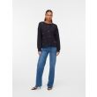 Vero Moda  Dames trui lm ronde hals kort Direct leverbaar uit de webshop van www.lots-of-fashion.nl/
