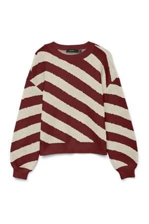 Vero Moda Dames trui lm ronde hals kort Vero Moda 10310862 syrah