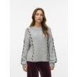Vero Moda  Dames trui lm ronde hals kort Direct leverbaar uit de webshop van www.lots-of-fashion.nl/