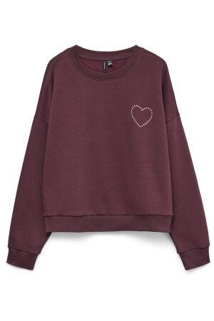 Vero Moda Dames trui lm ronde hals kort Vero Moda 10333544 winetasting