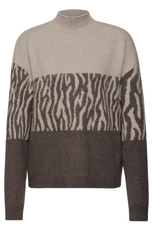 Street One Dames trui lm ronde hals kort Street One 303479 27142 normad brown mele