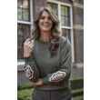 Elvira Casuals  Dames trui lm ronde hals kort Direct leverbaar uit de webshop van www.lots-of-fashion.nl/
