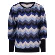 So Soire viscose/polyester/lurex Dames trui lm ronde hals kort Direct leverbaar uit de webshop van www.lots-of-fashion.nl/