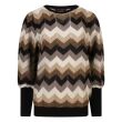 So Soire viscose/polyester/lurex Dames trui lm ronde hals kort Direct leverbaar uit de webshop van www.lots-of-fashion.nl/
